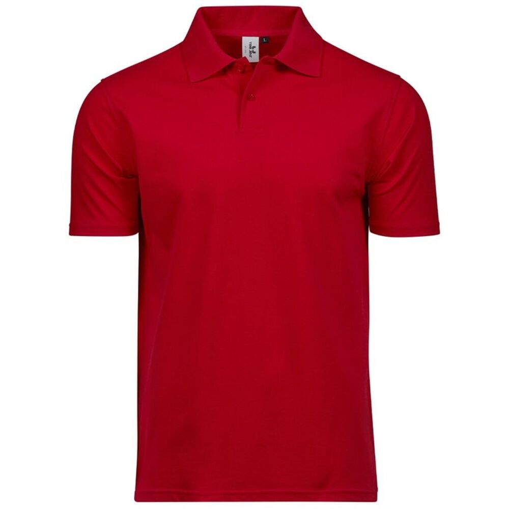Tee Jays Mens Power Pique Polo Shirt / Red